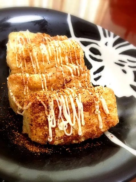 Oryサンの焼き稲荷…ピリマヨチーズで😍|ららさん