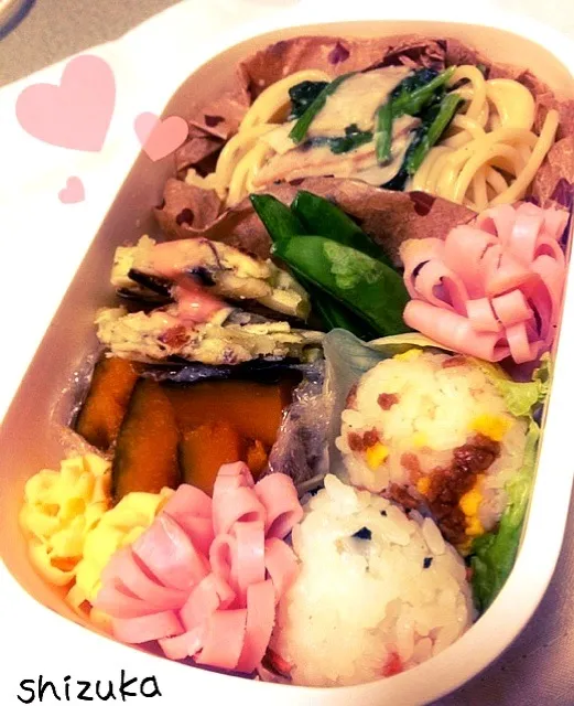 Snapdishの料理写真:4/10お弁当♬*゜|しずか＊さん