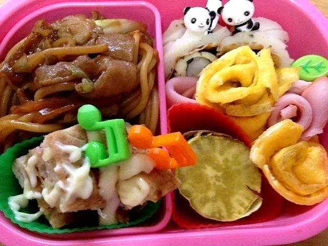 幼稚園お弁当 4/10⁂ペアランチ😁⁂|5児のママさん