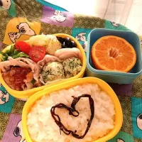 Snapdishの料理写真:膵炎パパの蒸ししゃぶ弁当〜|増田智子さん