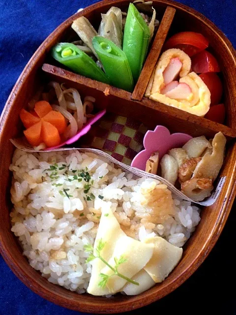 竹の子弁当|びすこさん