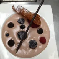 Burgundy Sabayon with fresh berries!!|Tyler J McNeelyさん