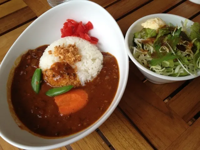 挽肉とトマトの煮込みカレーを頂きました。|momongatomoさん