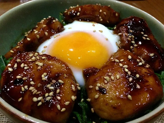 Snapdishの料理写真:照り焼きチキン丼〜っ！😋|みほままこさん