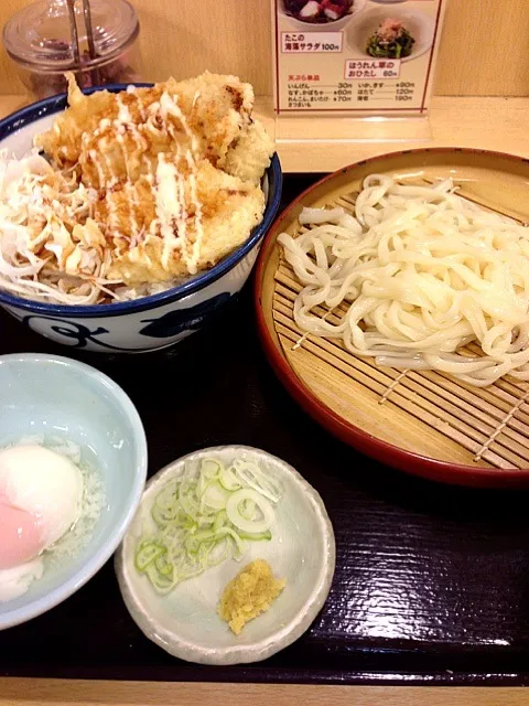 鶏天丼特製マヨだれ半熟玉子付き|shinjiさん