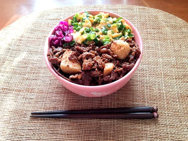 牛肉と里芋の炒め物弁当|信太郎さん