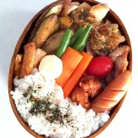 鶏のねぎからしのせ&グリル野菜弁当