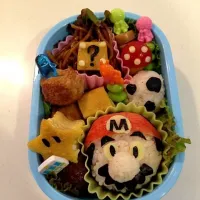 Snapdishの料理写真:マリオ弁当ヾ(o´д｀o)ﾉﾞ|佐藤李南さん