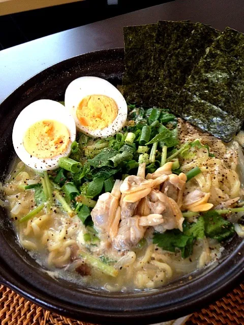 あさりの豆乳塩ラーメン♡|せいこ♡さん