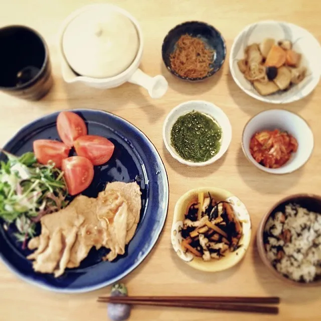 今日のお昼ごはん 生姜焼き|りささん