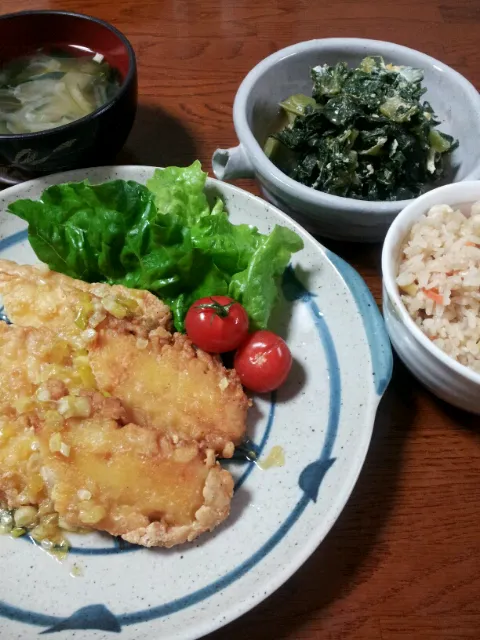 いか天甘辛ｿｰｽ定食|ばってぃーまま＠♪さん