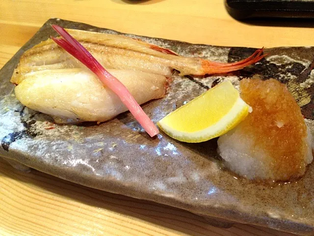 A kind of scorpionfish grilled with salt|do dyuさん