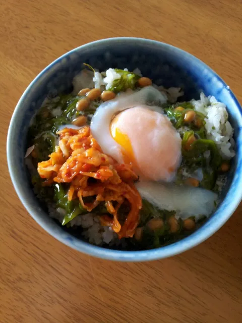 今日のランチ ネバネバ丼|ゆうちゃんさん