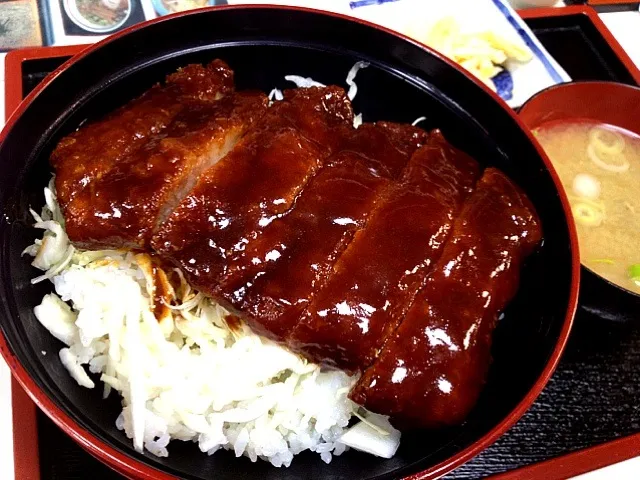 本丸茶屋 ソースカツ丼 会津若松名物！|カウンター嬢さん