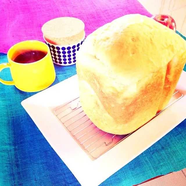 ホシノ天然酵母でナチュラル食パン♡ふわふわ♫|hisaminさん