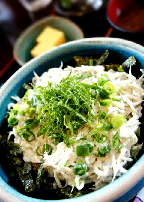 シラスのわさびマヨ丼♪|ちぃちゃんさん