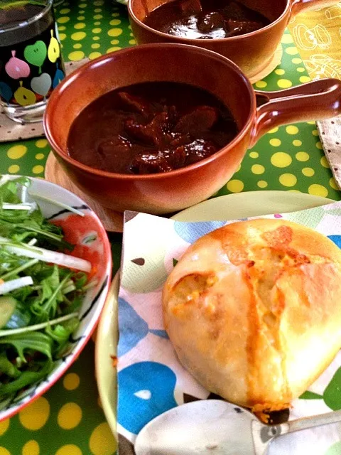 🍎土曜日のランチはビーフシチュー＆焼きたてパン✨🍎|Candyさん