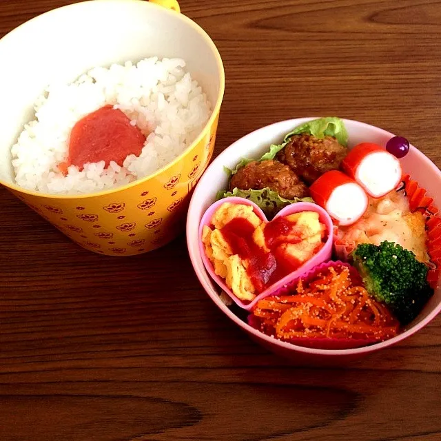 電子レンジでたまご焼き弁当♡|すやまみさきさん