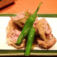 Snapdishの料理写真:ふきのとうの肉詰め|k99さん