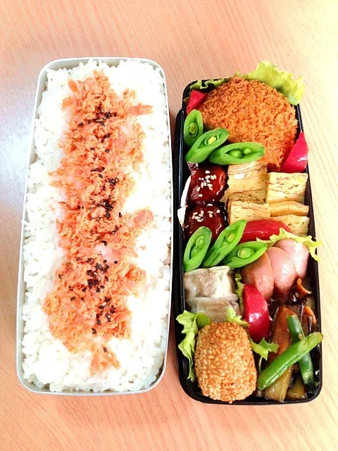 Snapdishの料理写真:中学生部活弁当|へなさん