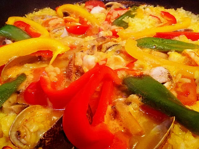 BBQパエリア♬　かなり上出来|直樹さん