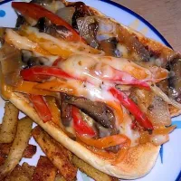 Portabello , peppers, and cheese sub|Monicaさん