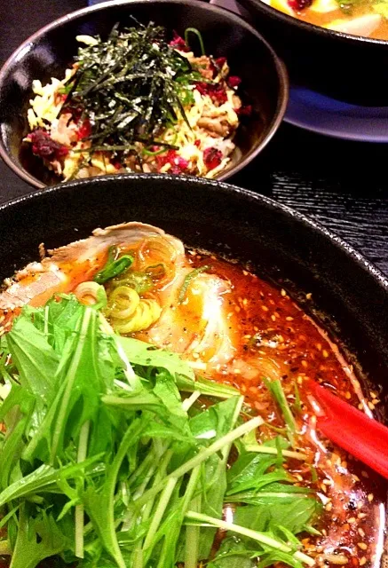 Snapdishの料理写真:鬼嵐ラーメン＆嵐丼|太田 Tommyさん