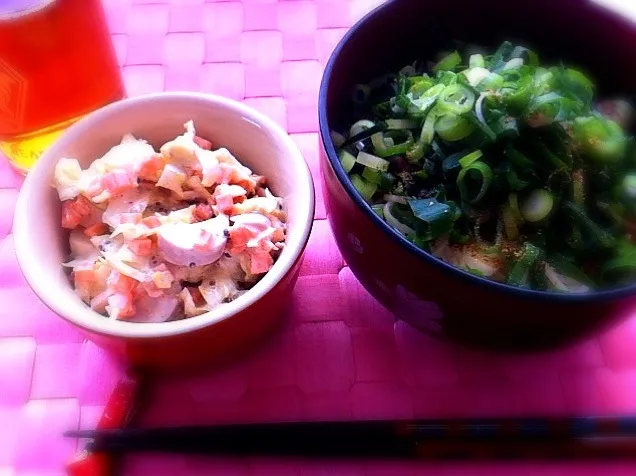 牛肉と味噌の釜揚げにゅうめんとコールスロー|江坂慎子さん