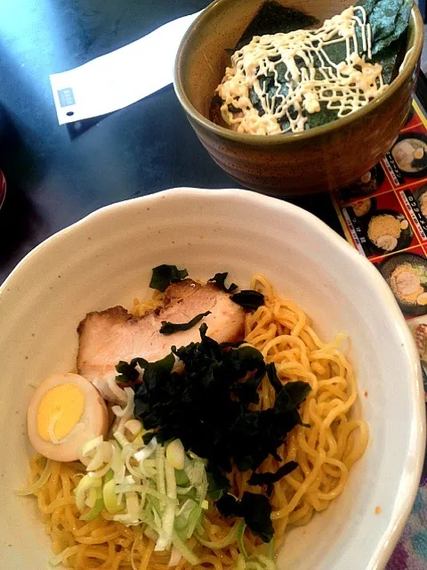 油麺、チャーマヨ丼。|こいこさん