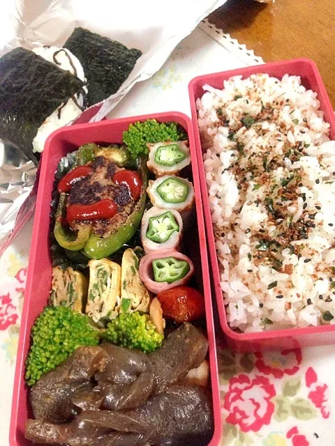 体操女子ピーマン肉詰め弁当〜|晃さん