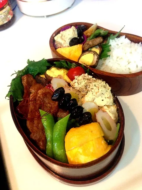 3日目(*^^*)  生姜焼丼のお弁当。|らぶかさん