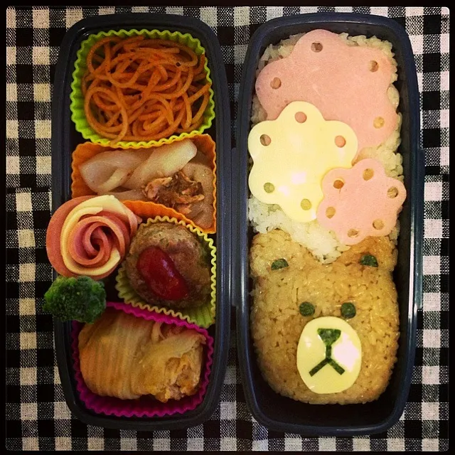 Snapdishの料理写真:LINE・ブラウン弁当♡|のんさん