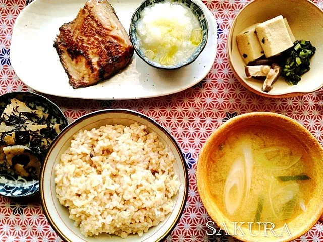 醤油麹漬け鯖定食|サクラさん