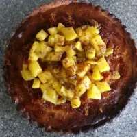 Lemon almond frangipani mango tart|kelly luoさん