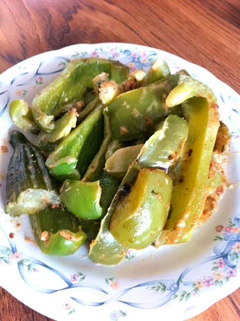 Stir-fried bellpeppers with miso|Megさん