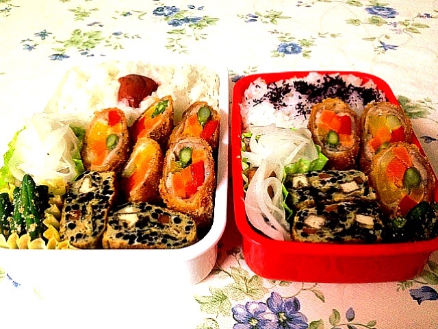 夫と娘のお弁当4月16日