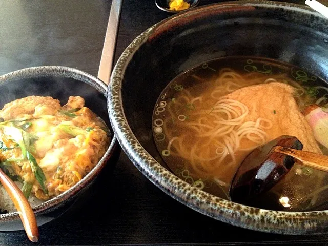 きつねうどん+かつ丼セット|vhjさん