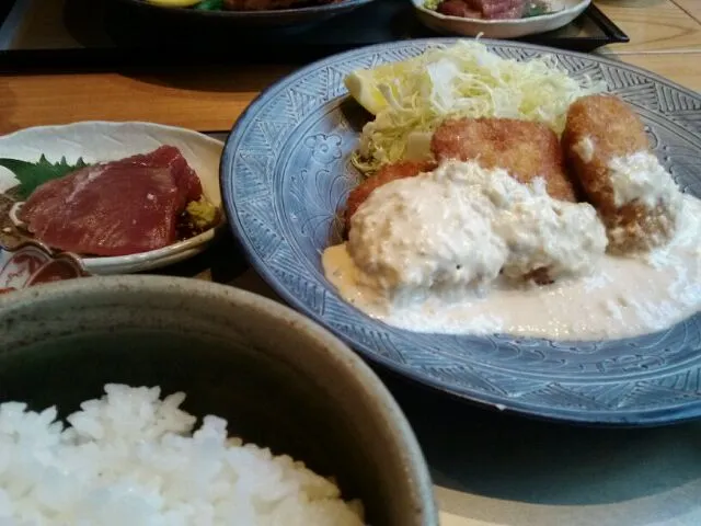 チーズ鳥かつ定食|dさん