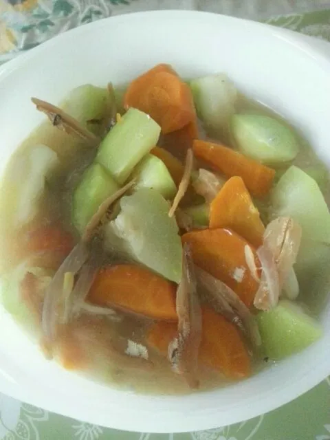 Calabash and Carrots in Dried Anchovies Soup|Mrs BNazさん