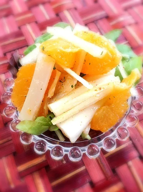 Coco's Celery & orange salad🍊🌱Cocoさんのｾﾛﾘとｵﾚﾝｼﾞのｻﾗﾀﾞ(=´∇ `=)|🌈Ami🍻さん