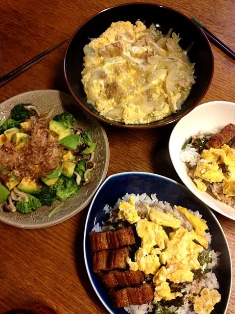 ★ウナ玉丼★カツとじ★ブロッコリーとしめじのアボカドサラダ|三宅 里美さん