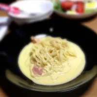 自家製生パスタのカルボナーラ|さかざきさん