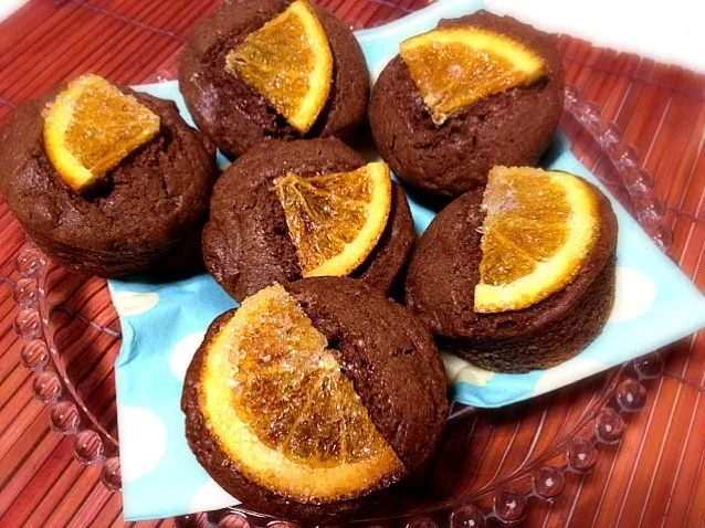 Snapdishの料理写真:オレンジコンフィでサクサクショコラオレンジパウンドケーキ🍊|みきぴょん♪さん