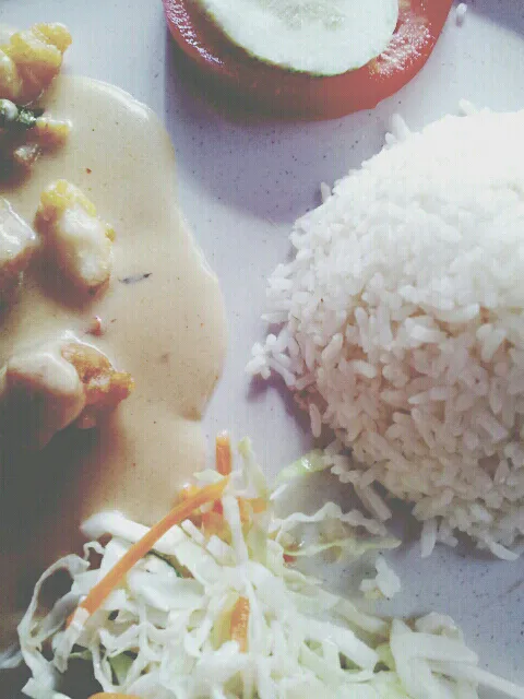 Wet Butter Sotong with Rice.|Raafik Azizさん