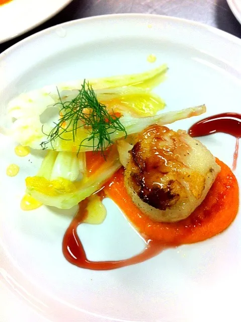 Seared Sea Scallop appetizer|Mark Lubinskyさん