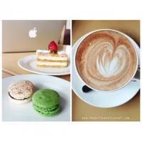 Snapdishの料理写真:Macaron - Millefeuille - Latte|Jessica S.さん