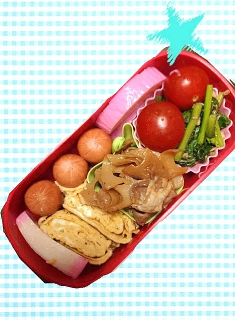 Snapdishの料理写真:4月17日のお弁当٩(๑❛ᴗ❛๑)۶|えりかさん