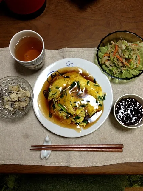 ニラ玉の甘酢あんかけ|ありたさん