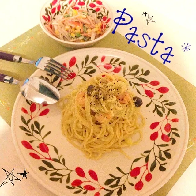 アボカドのホワイトソースパスタ : ごぼうサラダ★|TanTan*さん