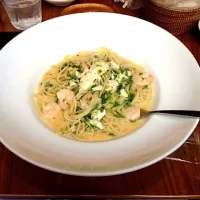 岩海苔と海老のパスタ|ちーたろーさん